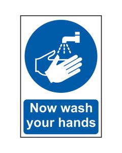 Now Wash Your Hands Sign