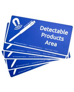 Detectable Products Area Sign